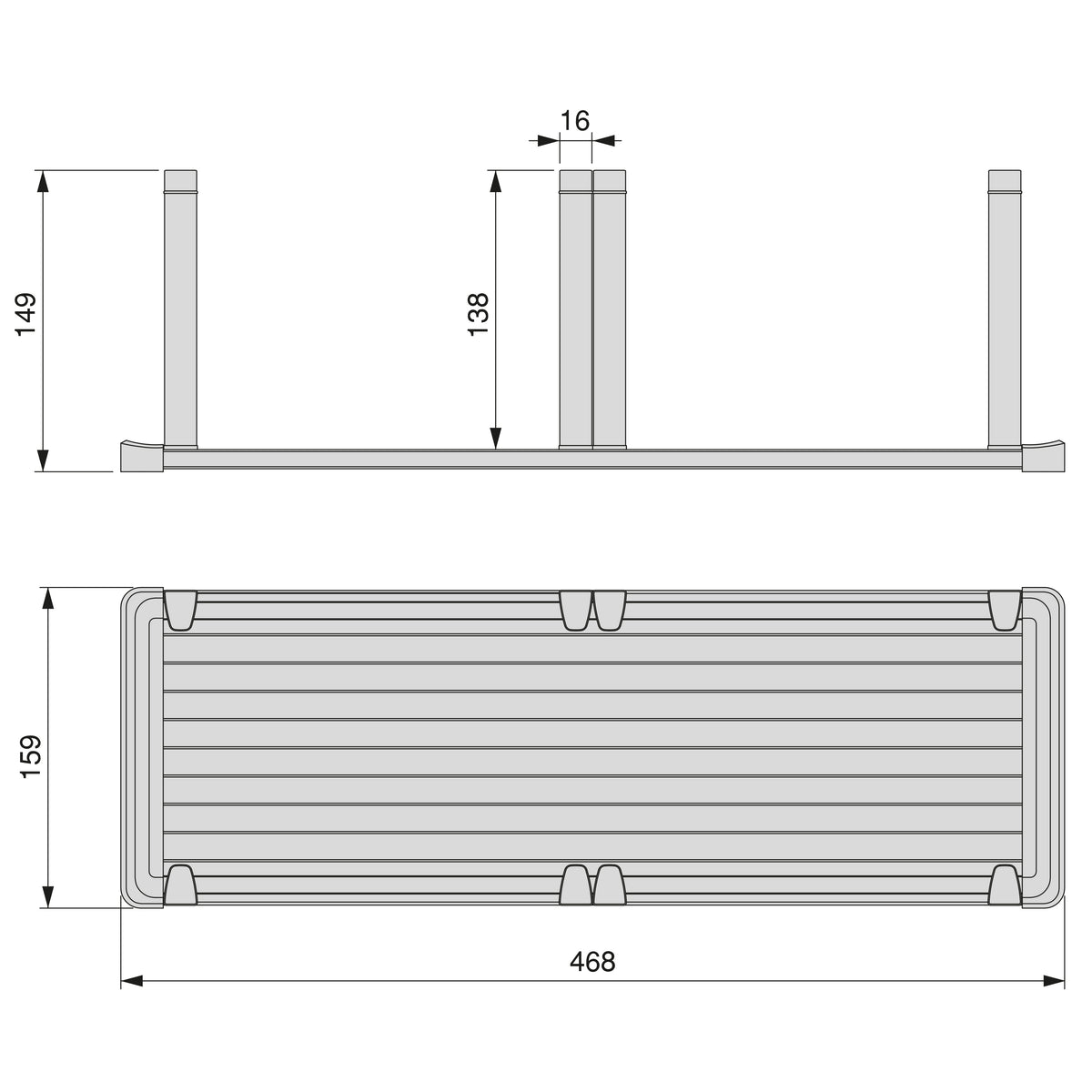 Portapiatti Orderbox verticale per cassetto