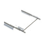Emuca Guide per tavolo allungabile e sollevabile Oplà Folding+39 M120, Alluminio, Champagne anodizzato