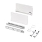 Emuca Cassetto esterno Vertex 60kg, altezza 242mm, profondità 450mm, Acciaio, Verniciato bianco