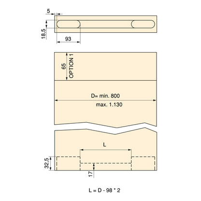 Sistema Wall per ante scorrevoli sospese in legno con chiusura soft