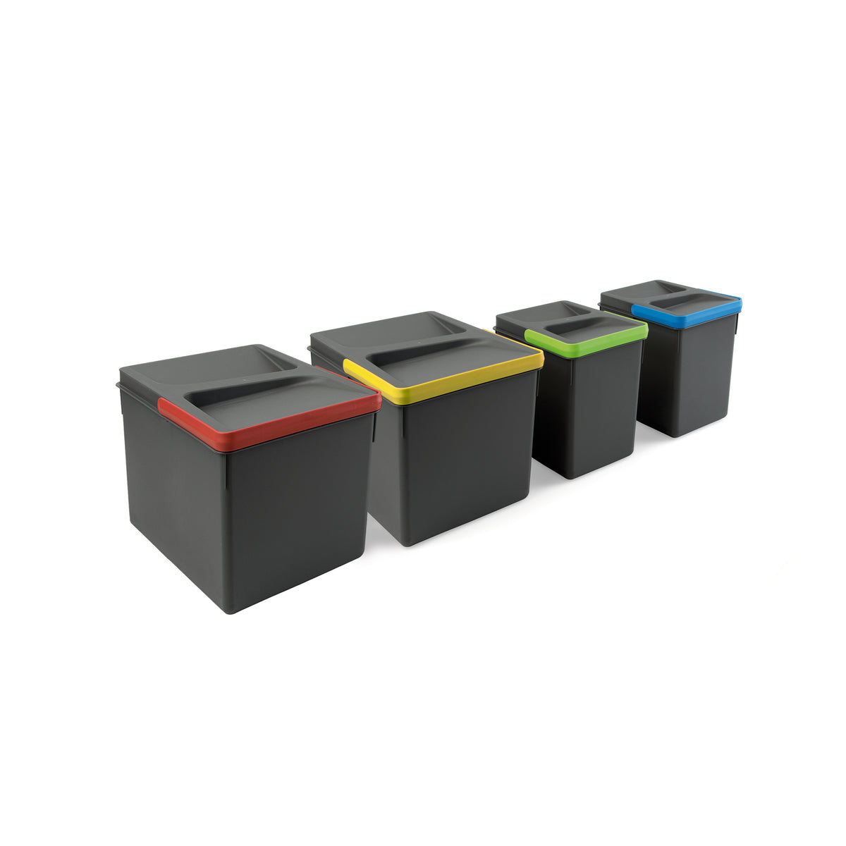 Set di contenitori con base Recycle per cassetti da cucina