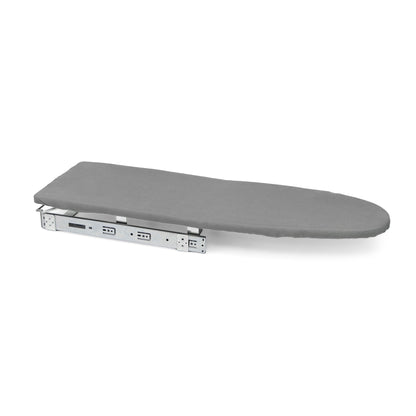 Emuca Tavola da stiro Iron 2, Acciaio e Legno, pieghevole ed estraibile per mobili Iron 2