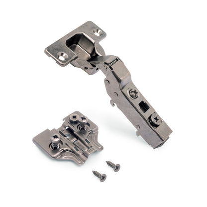 Kit cerniera mezzo collo X91 con chiusura ammortizzata, basette per vite