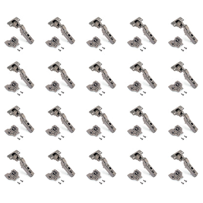 Kit cerniera mezzo collo X91 con chiusura ammortizzata, basette per vite