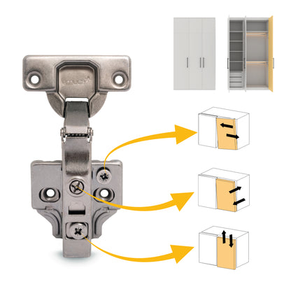 Kit cerniera collo dritto X91N e basetta