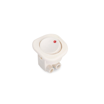 Emuca Lotto di 10 interruttori da incasso D21x21, Tecnoplastica, Bianco