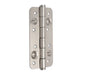 Emuca Lotto di 5 cerniere per porte di sicurezza, 150x80 mm, cerniere anti-leva con bordi arrotondati, senza perno di blocco, Acciaio, Nichel satinado