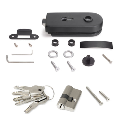 Kit di serratura per porta in vetro con telaio in legno