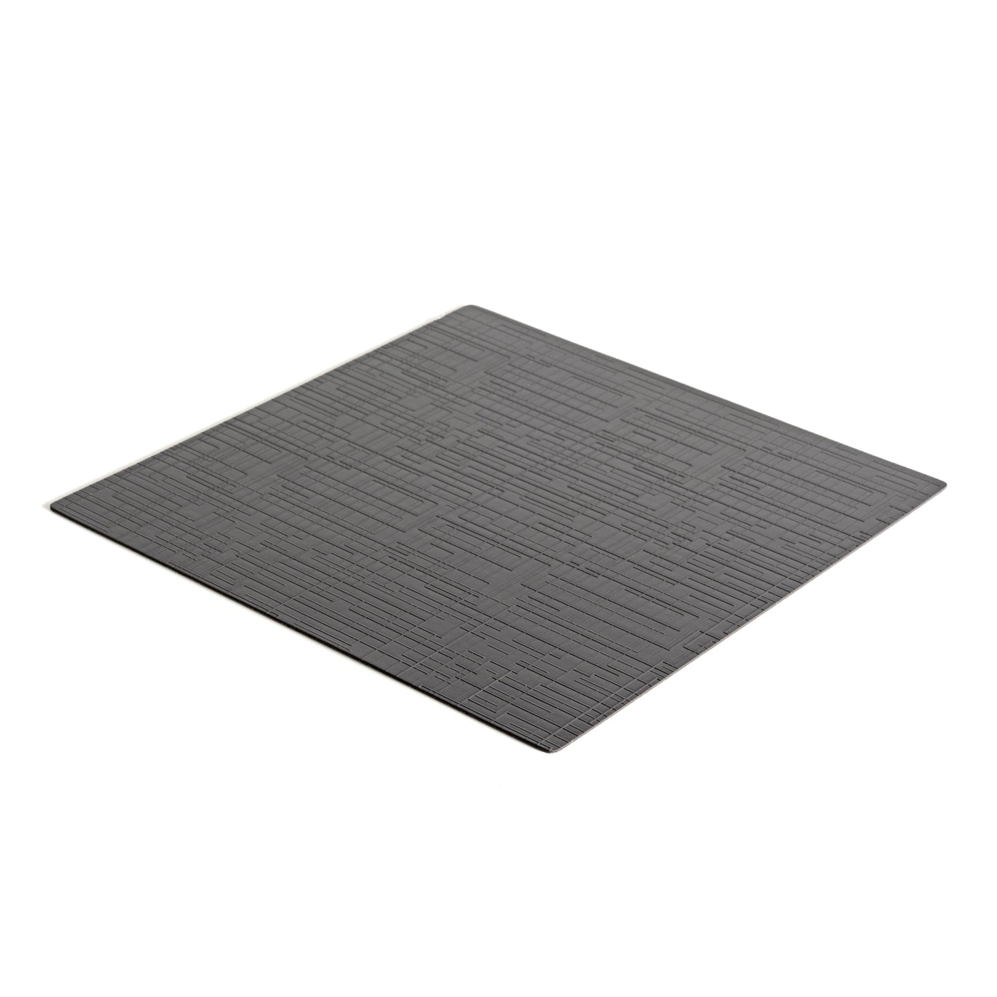 Emuca Tappetino antiscivolo per cassetti, Net, lunghezza 20m x 480mm, Tecnoplastica, Grigio antracite