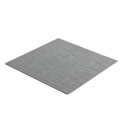 Emuca Tappetino antiscivolo per cassetti, Net, lunghezza 20m x 480mm, Tecnoplastica, Grigia