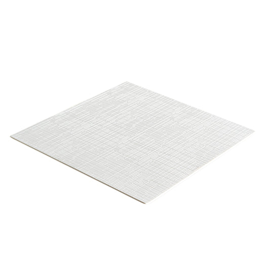 Emuca Tappetino antiscivolo per cassetti, Net, lunghezza 20m x 480mm, Tecnoplastica, Bianca