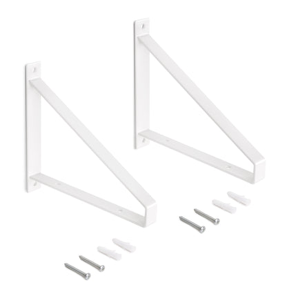 Set di supporti per mensole in legno Shelf con forma triangolare