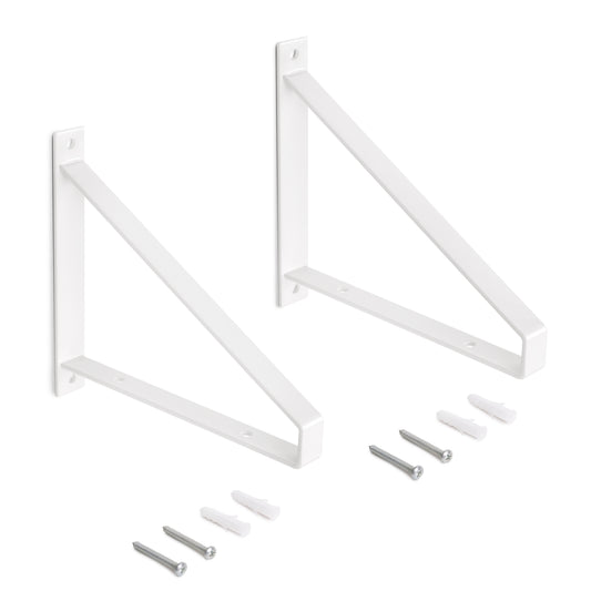 Set di supporti per mensole in legno Shelf con forma triangolare