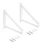 Set di supporti per mensole in legno Shelf con forma triangolare