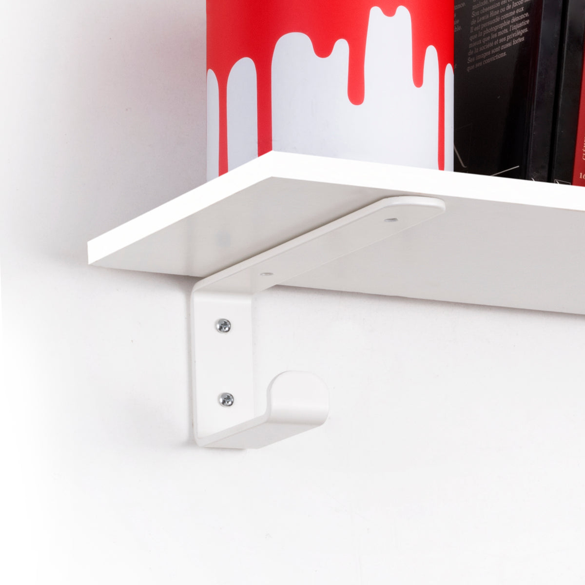 Set di supporti per mensole in legno Shelf con gancio integrato