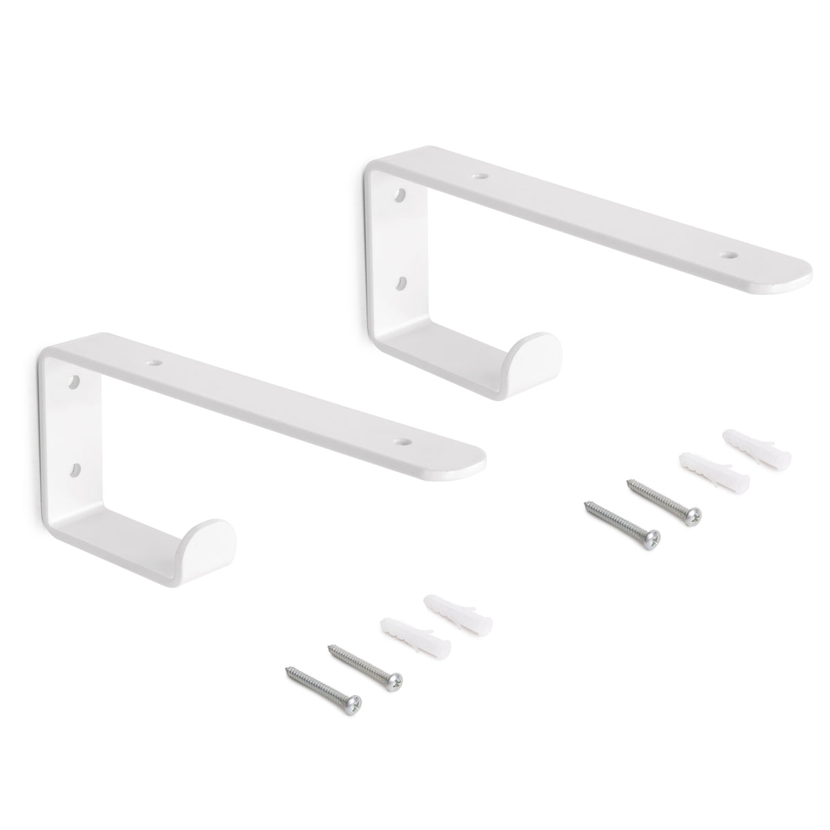 Set di supporti per mensole in legno Shelf con gancio integrato
