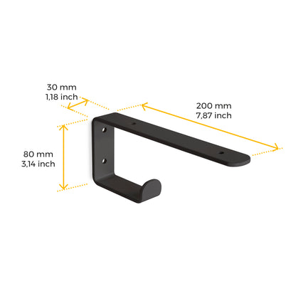 Set di supporti per mensole in legno Shelf con gancio integrato