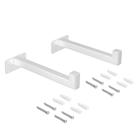 Set di supporti per mensole in legno Shelf dritto con tubo quadro