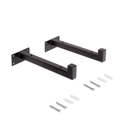 Set di supporti per mensole in legno Shelf dritto con tubo quadro