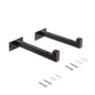 Set di supporti per mensole in legno Shelf dritto con tubo quadro