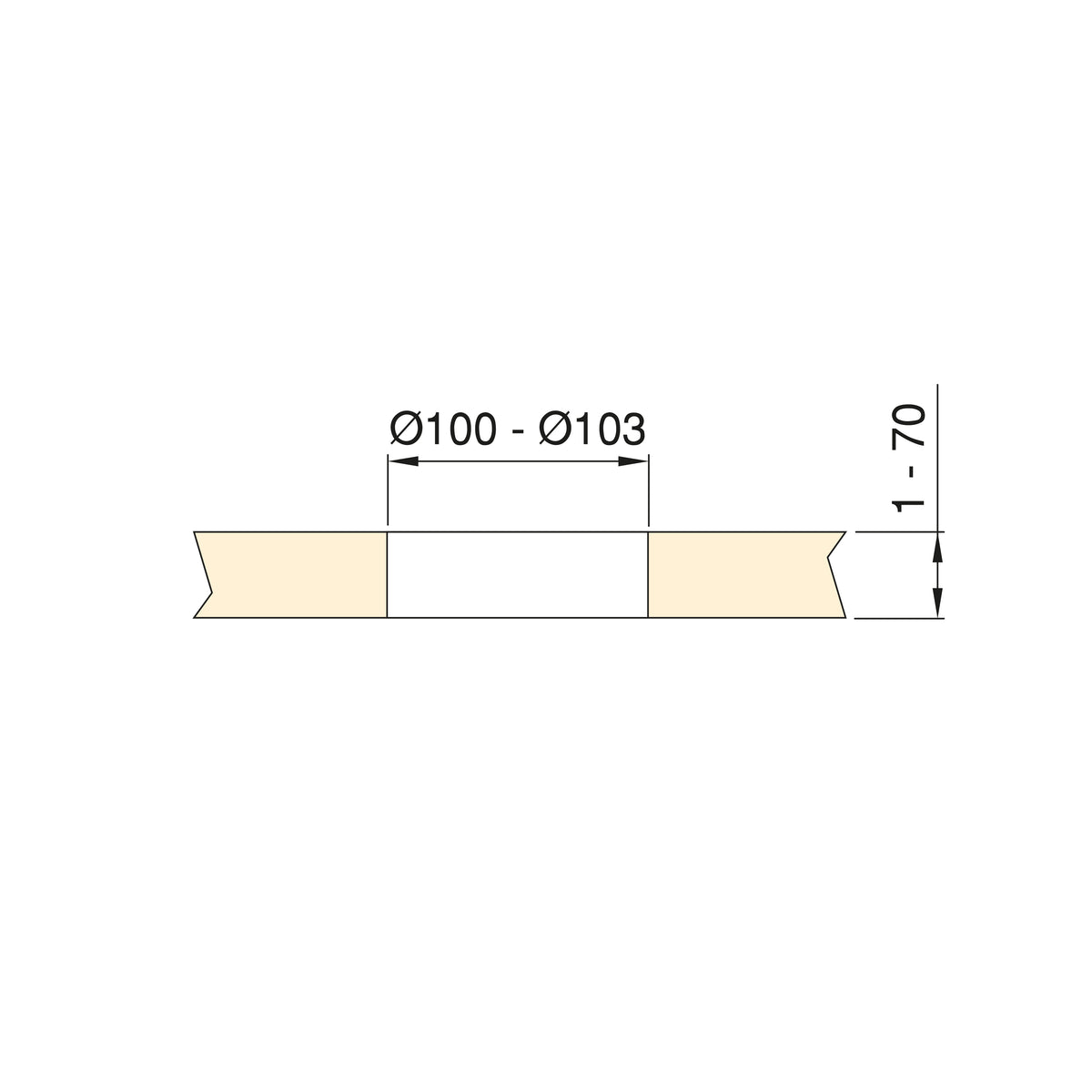 Multiconnettore Vertikal Push 100 (Ø100mm)
