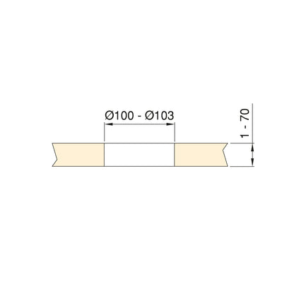 Multiconnettore Vertikal Push 100 (Ø100mm)