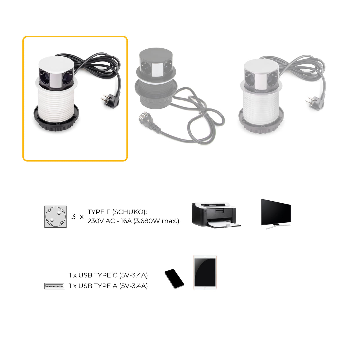 Multiconnettore Vertikal Push 100 (Ø100mm)