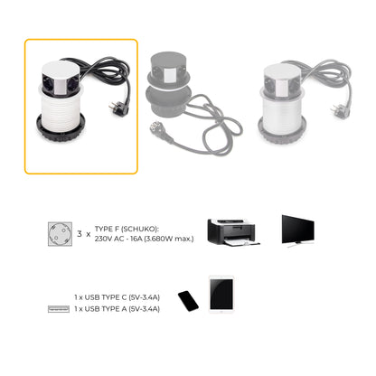 Multiconnettore Vertikal Push 100 (Ø100mm)