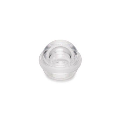 Set di 6 tappi adesivi semisferici per porte, fissaggio a pavimento, plastica, trasparente