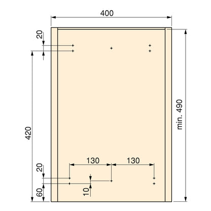 Emuca Pattumiera per differenziata Recycle da cucina, 2 x 16 L, fissaggio sul fondo ed estrazione manuale, Tecnoplastica grigio antracite
