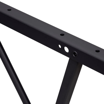 Emuca Set di meccanismi di sollevamento per tavolini, permette di alzare il tavolo di 192mm, Acciaio, Verniciato nero