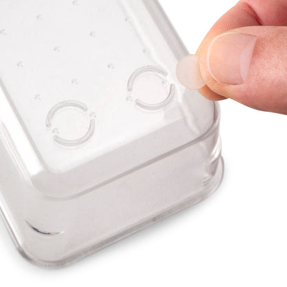 Emuca Kit di 8 contenitori organizer Cube per cassetti, Plastica, Trasparente