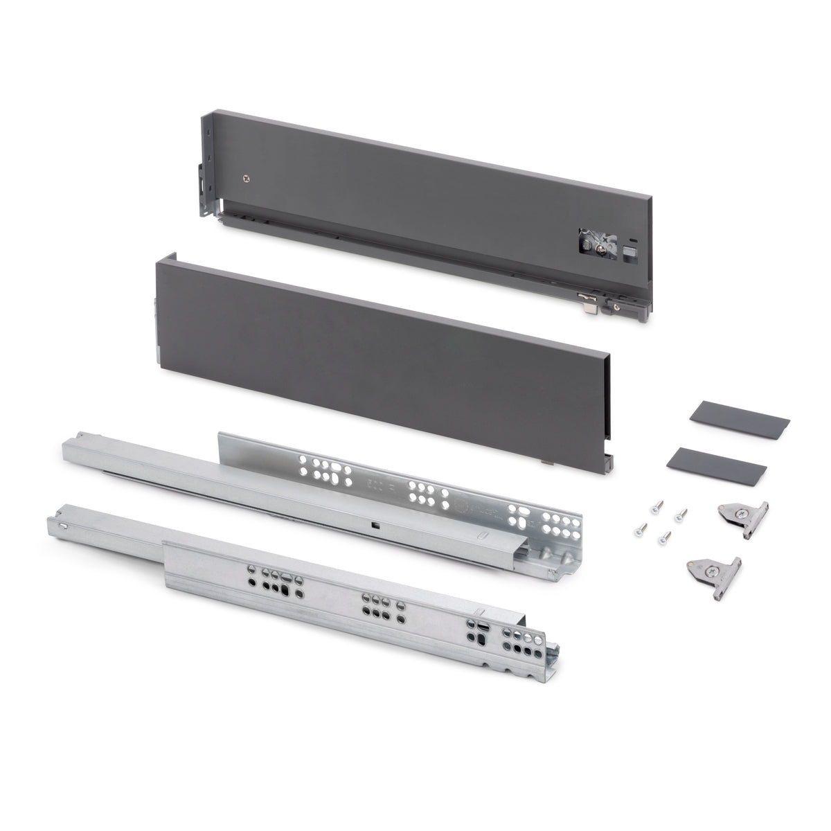 Cassetto esterno Vertex, 40kg, altezza 131mm e regolazione 3D