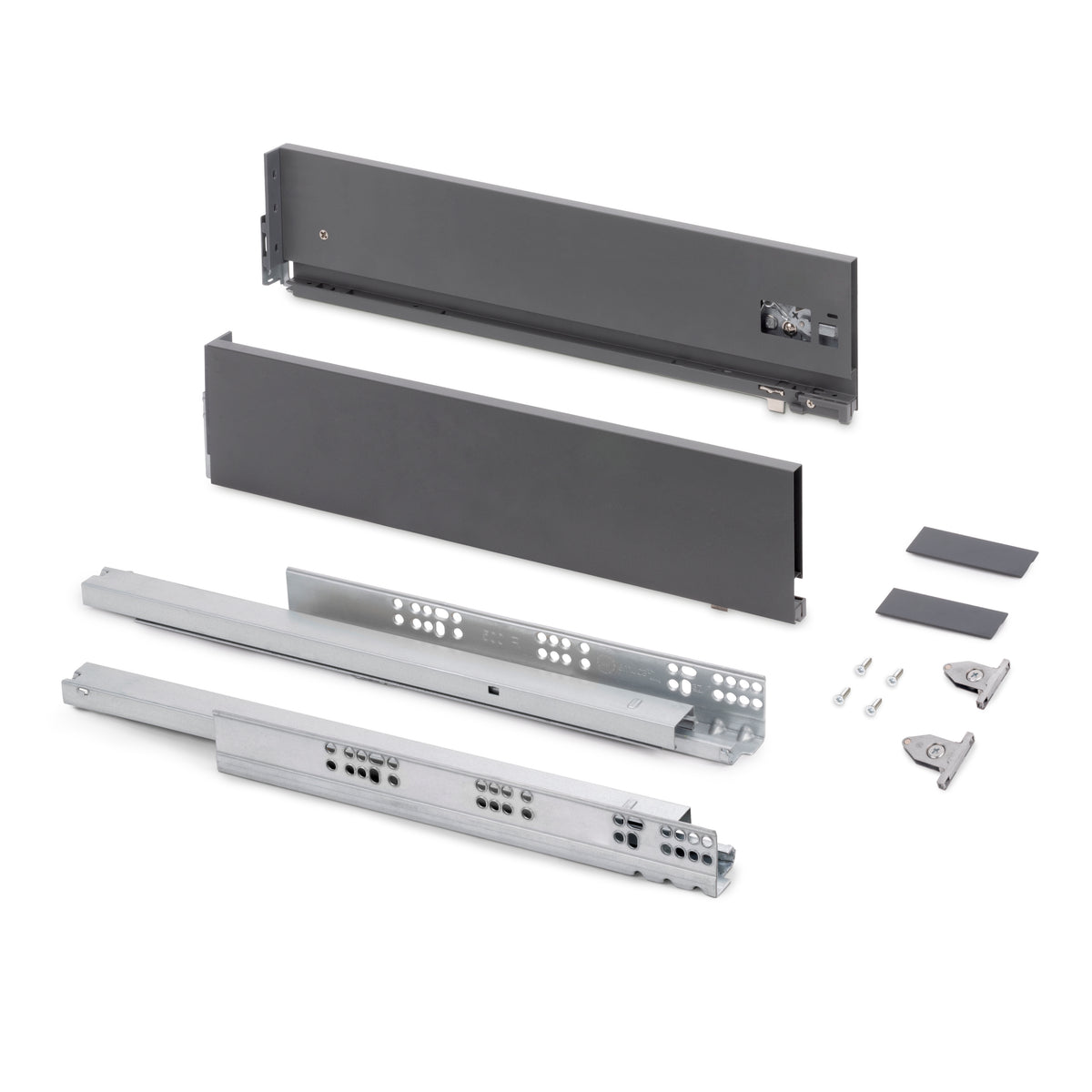 Cassetto esterno Vertex, 40kg, altezza 131mm e regolazione 3D