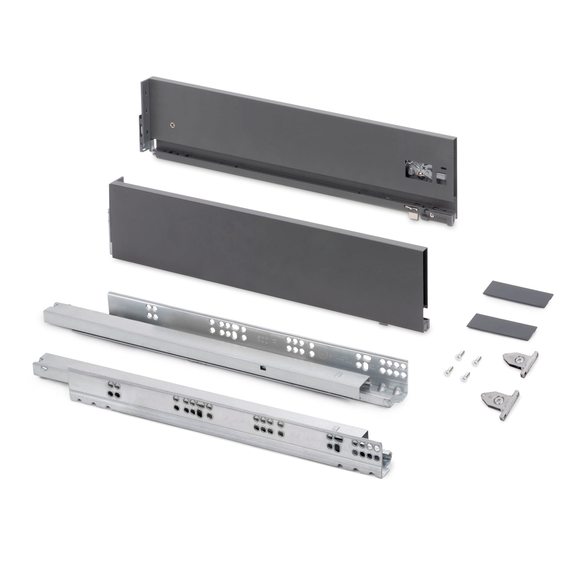 Cassetto esterno Vertex, 60kg, altezza 131mm e regolazione 3D
