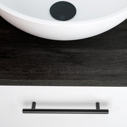 Emuca Lotto di 10 maniglie per mobili Orlando, L210mm, interasse 160mm, Acciaio, Verniciato nero