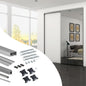 Sistema scorrevole per armadio 2 ante a scorrimento inferiore Placard 74 con maniglia Sharp e chiusura soft