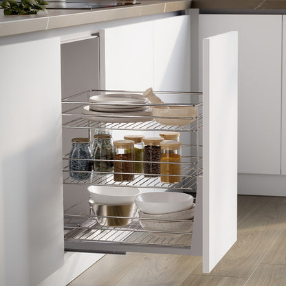 Carrello estraibile Supra con fissaggio inferiore e chiusura soft