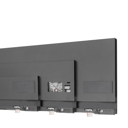 Emuca Cassetto esterno Protone 30kg, guide di estrazione totale con una chiusura soft, altezza 131mm, profondità 300mm, Acciaio, Grigio antracite