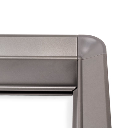 Emuca Telaio con guide a estrazione totale e chiusura morbida per accessori per armadi Quartz, 937-963mm, Alluminio e plastica, Titanio