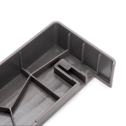 Emuca Telaio con guide a estrazione totale e chiusura morbida per accessori per armadi Quartz, 937-963mm, Alluminio e plastica, Titanio
