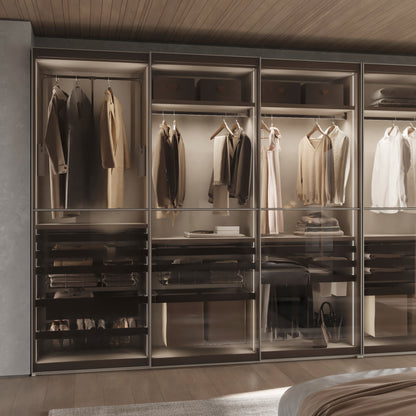 Cassetto in filo metallico per armadi e cabine armadio Quartz