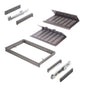 Emuca Kit di cassetto porta-scarpe estraibile per armadi Quartz, regolabile, modulo 600mm, Acciaio, alluminio e plastica, Titanio