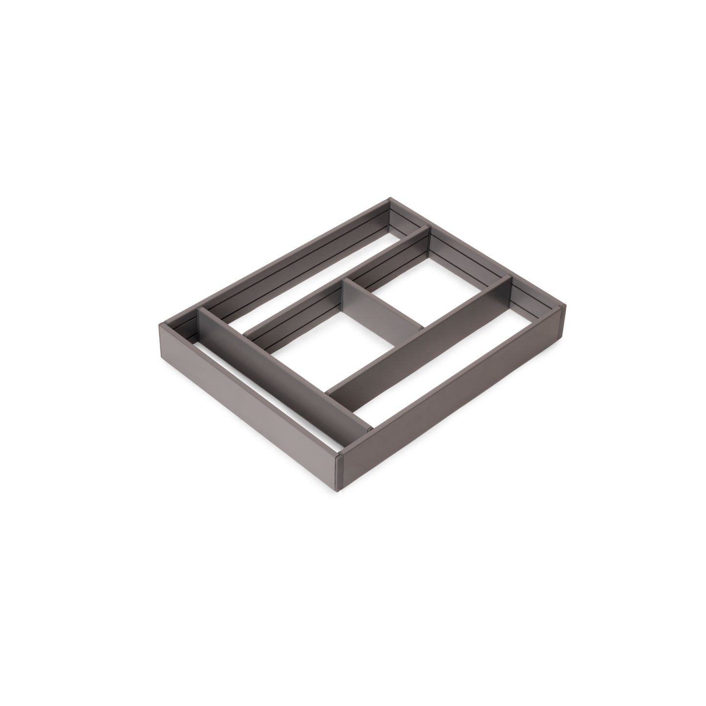 Emuca Organizzatore per cassetti Alumount 450x500, Alluminio, Grigio antracite