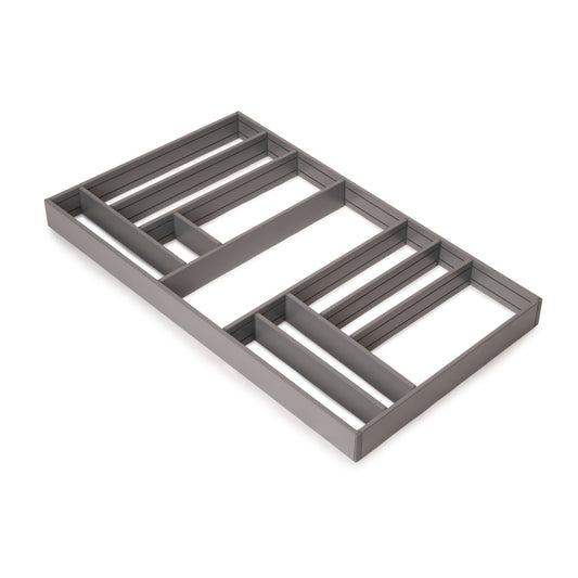 Emuca Organizzatore per cassetti Alumount 900x500, Alluminio, Grigio antracite