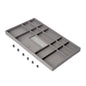 Emuca Cassetto organizzatore per armadi e cabine armadio Quartz, 740 (M90), Eco-pelle e legno, Titanio