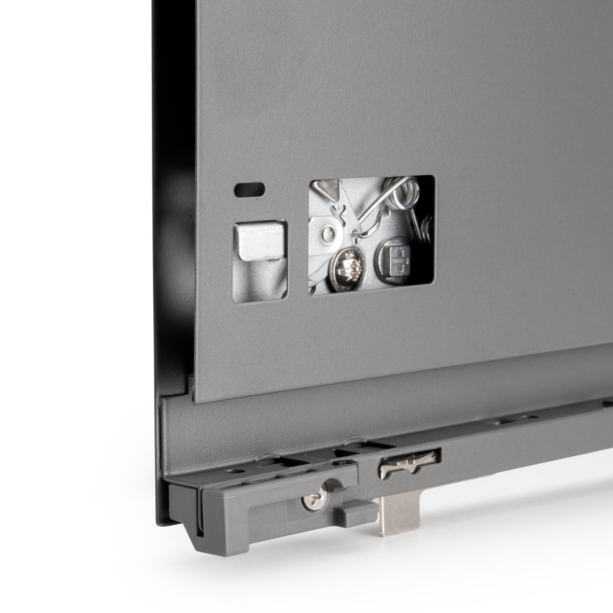 Cassetto esterno Vertex, 40kg, altezza 178mm e regolazione 3D per pannello da 18mm