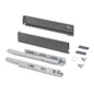 Cassetto esterno Vertex, 40kg, altezza 93mm e regolazione 3D per pannello da 18mm
