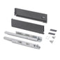 Cassetto esterno Vertex, 40kg, altezza 131mm e regolazione 3D per pannello da 18mm
