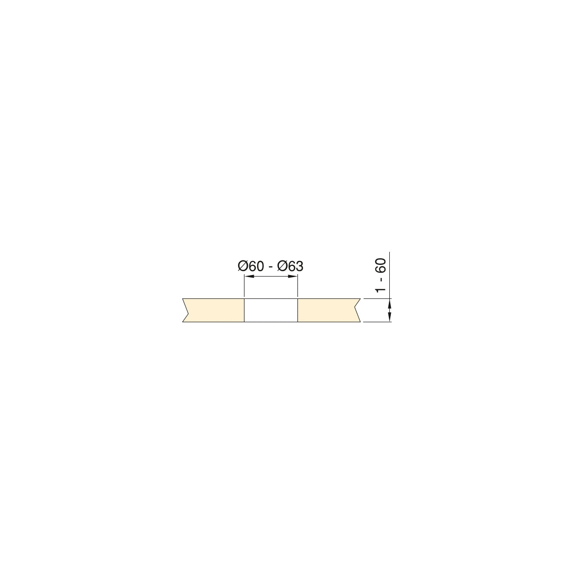 Multiconnettore Vertikal Push 60 (Ø60mm)